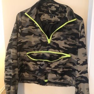 Camo Cropped Windbreaker